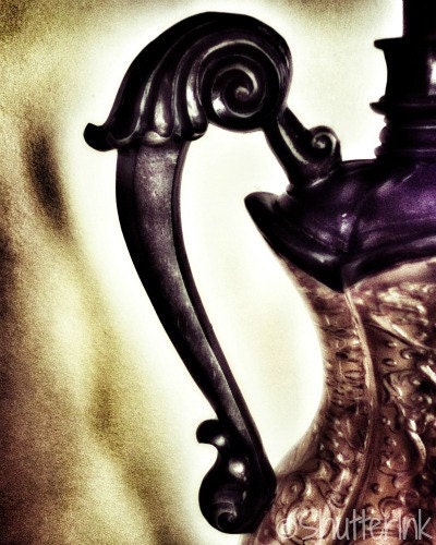 Victorian Lamp Print. Retro Antique Vintage Shabby Wall Art Photography. 8x10
