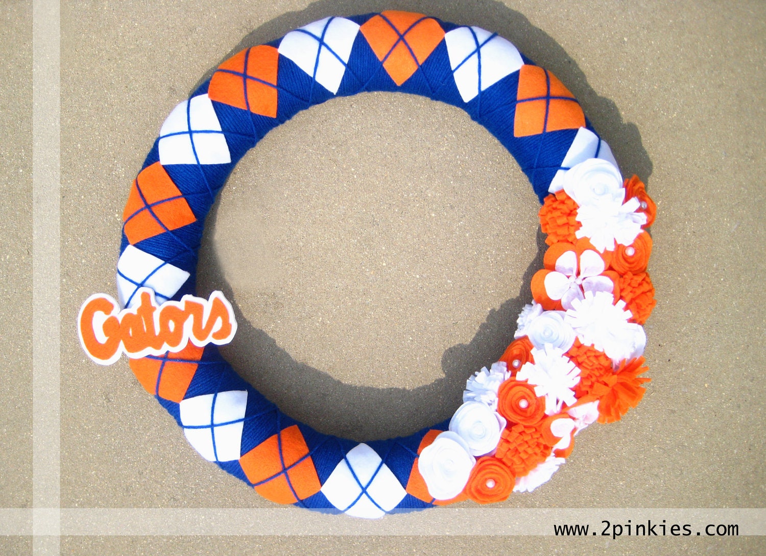 University of Florida Wreath - Florida Gators Wreath, Yarn Wreath, 18"