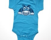 Baby Boy Clothing - Blue Owl Onesie - SALE