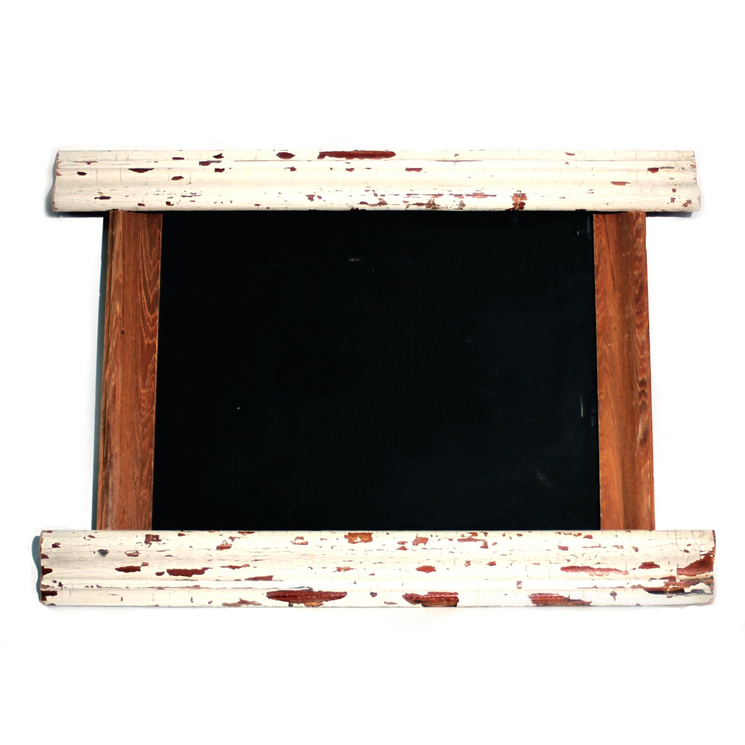 Reclaimed Wood Framed Chalkboard - New Orleans - One of a Kind - antique rustic white