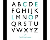 Alphabet Art Print - Baby Name Print - Nursery Art - Custom Baby Shower Gift - Personalized New Baby Gift - Digital Print