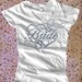 Bride Intertwined Hearts Glitter Sporty V Neck T Shirt