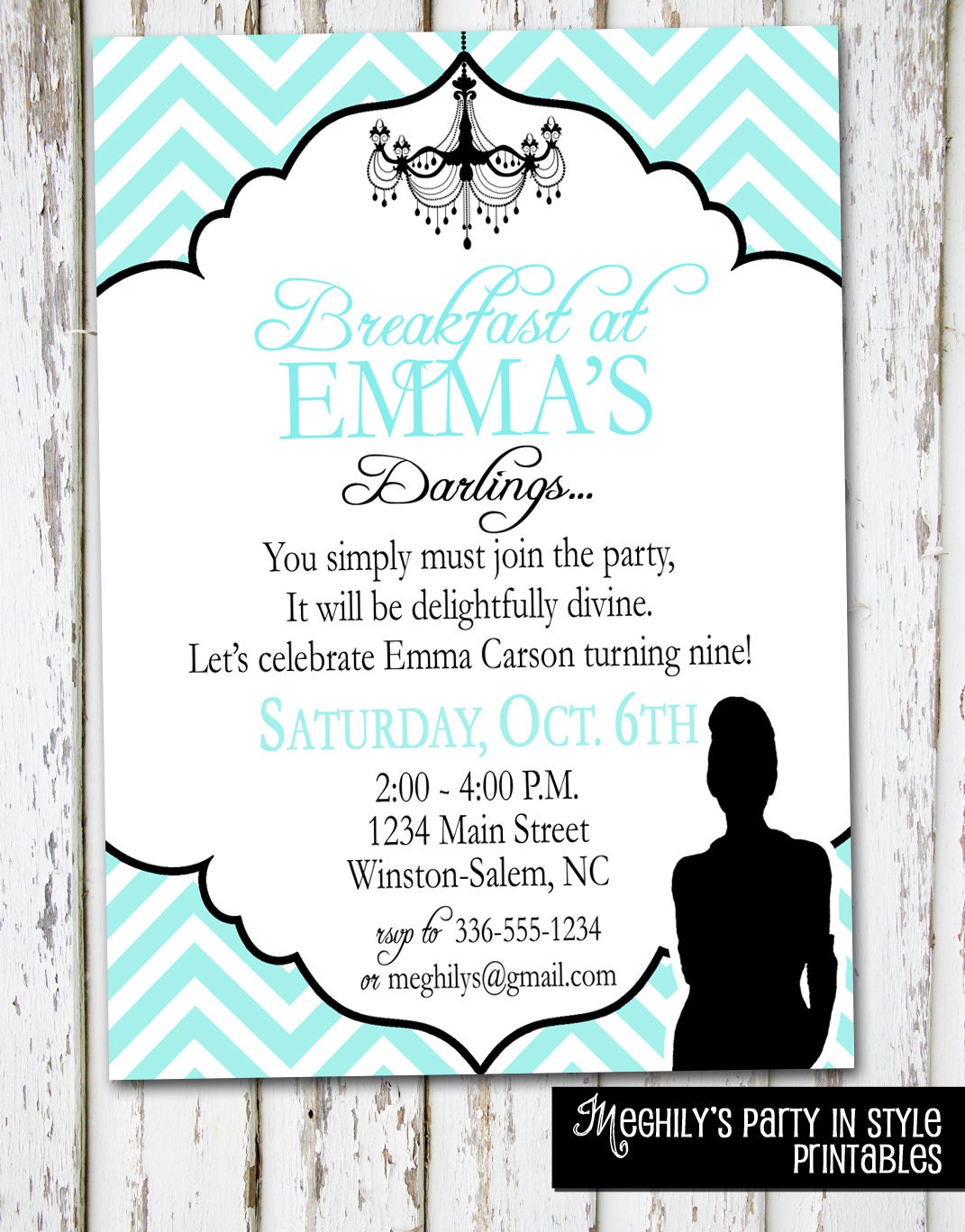Breakfast at Tiffany's Invitation Il_570xn