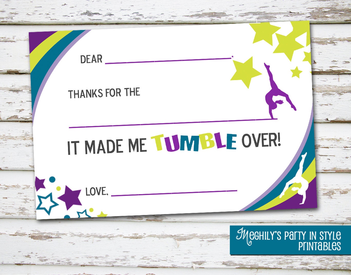 INSTANT DOWNLOAD - American Girl McKenna - Fill in 4x6 Thank You Cards Il_570xn