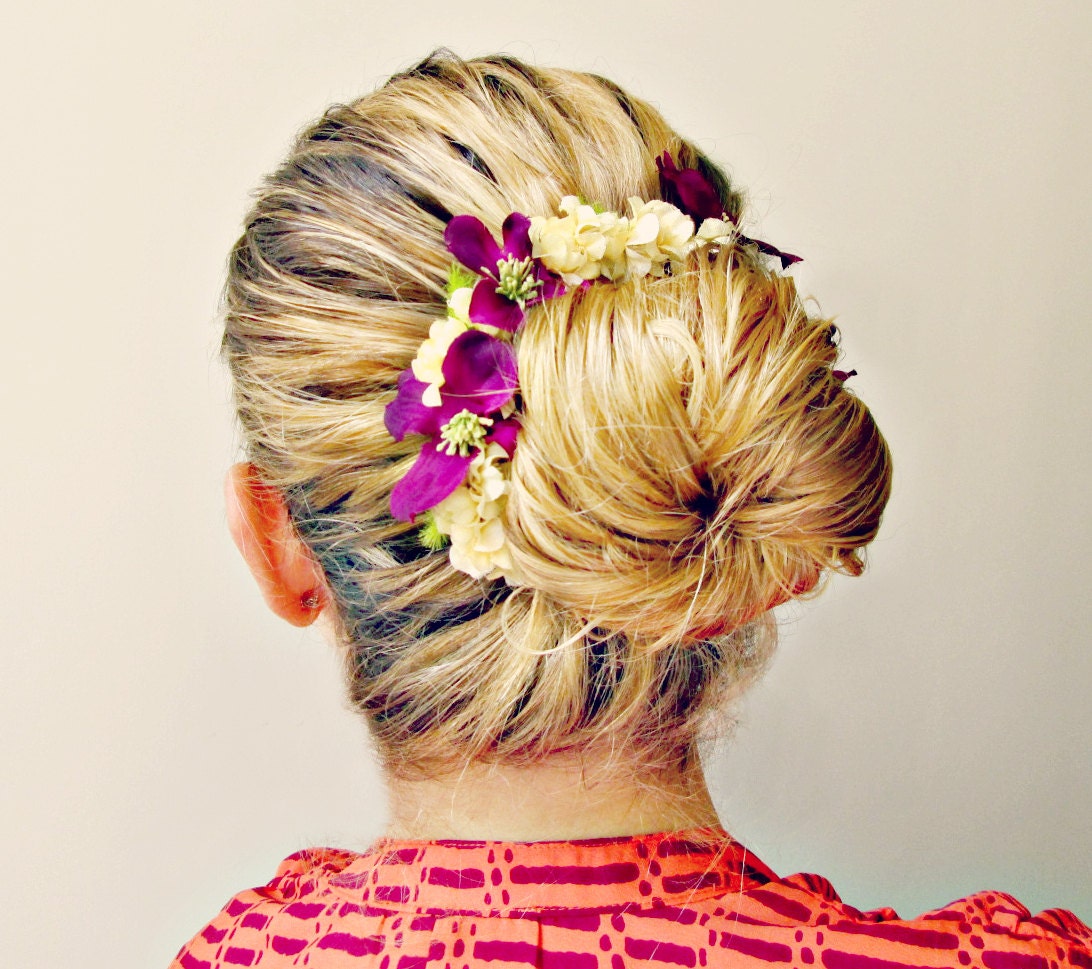 Bora Bora - Bun Belt, floral crown for your hair bun
