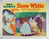 Snow White, US Lobby Card number 6 (11x14in.) R-1951 Original Vintage Movie Poster