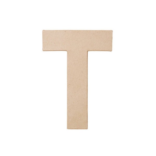 8 Inch Paper Mache Letter T - Craft and Party Supplies Il_570xn