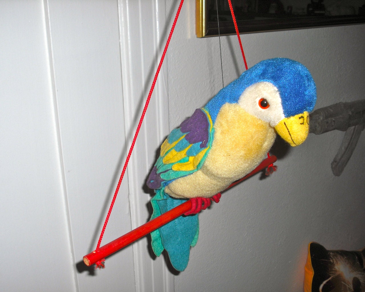 Vintage Plush Parrot Made in the UK