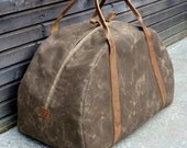 Waxed canvas weekend bag / weekender / duffle bag  UNISEX collection