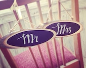 MR and MRS CHAIRS - Mr and Mrs Chair backs - chalkboard chair backs