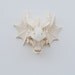 The Arachne - 1 Antique White Mini Resin Dragon Head- Resin White Faux Taxidermy- Chic & Trendy