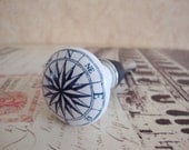 Wine Bottle Stopper - Nautical Star Compass Wine Stopper
