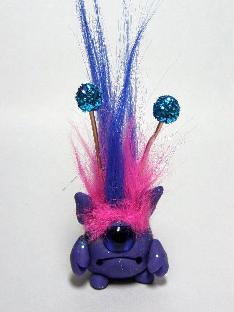 OOAK Miniature Monster Martian Trollfling Troll "Wumble" by Amber Matthies