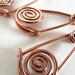 Small Copper Swirl Safety Pins