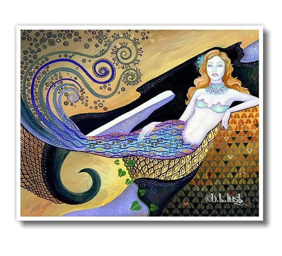 Abstract Mermaid Paintings