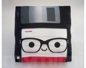 Decorative Pillow, Mini Pillow, Geekery Toy Pillow - Nerd Black Floppy Disk