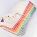 organic baby wipes, organic washcloths, cloth diaper wipes: hemp cotton fleece 24 pk Rainbow