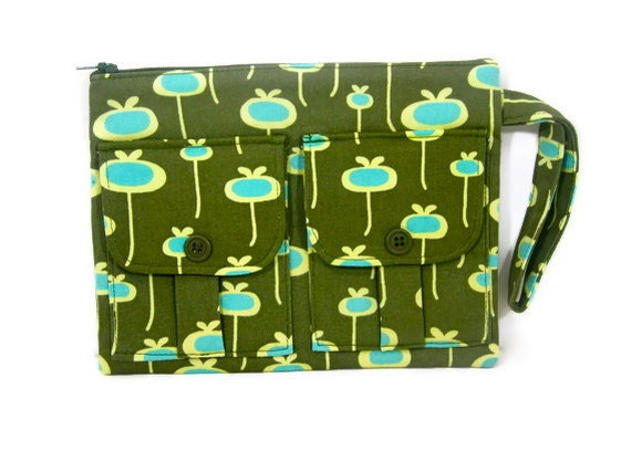 Wallet Wristlet - Olive Green Fresh Meadow Dorothy Wristlet Wallet