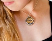 Real Viceroy Butterfly Circle Necklace