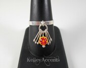 Flower Power Dangle Ring