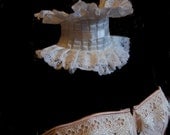 Wedding Bridal Collar Choker Ivory Neo Victorian Steampunk SHE SAID DESTROY by Lovechild Boudoir English Eccentric Couture