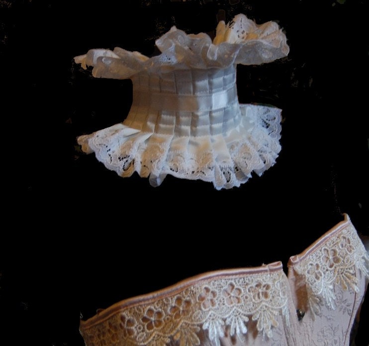 Wedding Bridal Collar Choker Ivory Neo Victorian Steampunk SHE SAID DESTROY by Lovechild Boudoir English Eccentric Couture