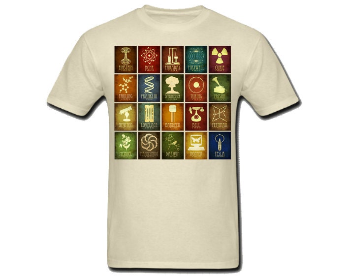 Mens Unisex Science Shirt, Geek T-shirt, Short Sleeve, Rock Star Scientist T-Shirt, Geek Gift, Nerd T-Shirt Clothing, S M L XL XXL