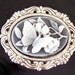 Many Choices - Black and White Cameo Brooch Pins - Holiday Gifts