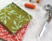 hand printed and dyed organic cotton muslin