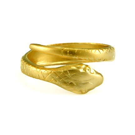 Birdhouse Jewelry -  Wraparound Snake Ring - Adjustable
