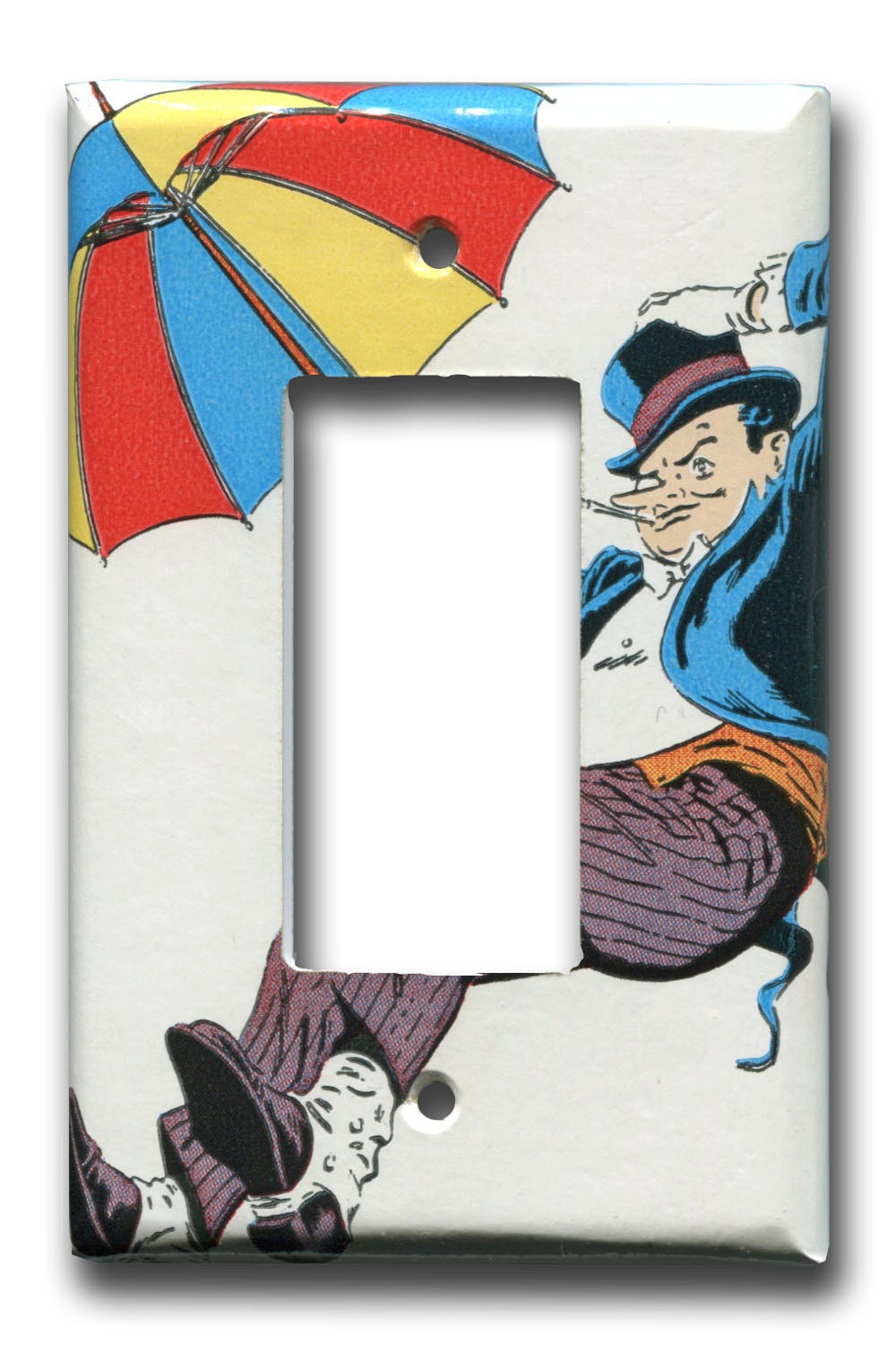 Enter the Penguin 1980's Vintage Wallpaper Single Decora Plate