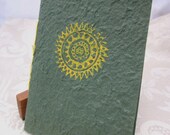 Dark Green Sun Print Notebook