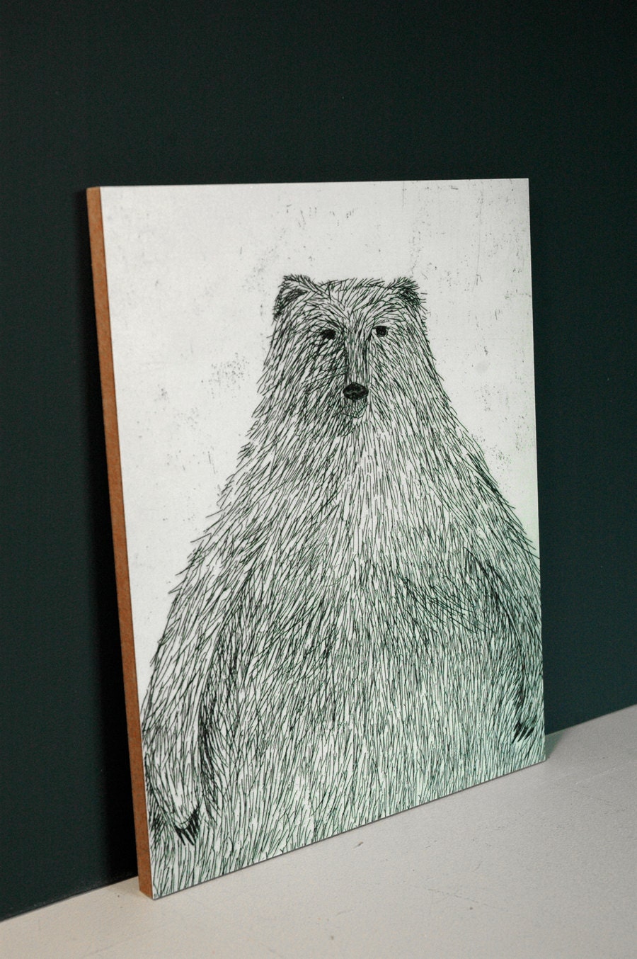 Black Bear - 8"x10" Mounted Print