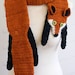 Digital PDF Crochet Pattern for Fox Scarf - DIY Fashion Tutorial - Instant Download