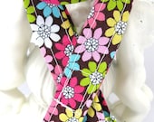 Lanyard Badge Holder with Breakaway Clip Flower Fields