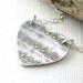 Sheet Music Heart Jewelry In My Heart Necklace Sterling Silver Valentine Spring Fashion Jewelry Dainty Charm Pendant - Jennifer Casady