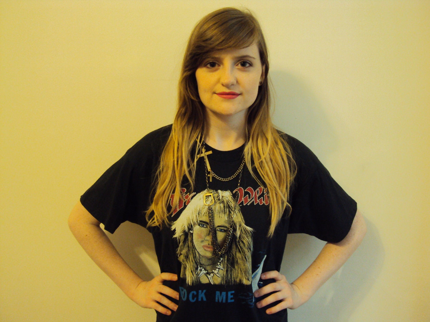 Vintage 80s Great White Rock Concert T shirt