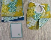 Aqua bouquet gift set