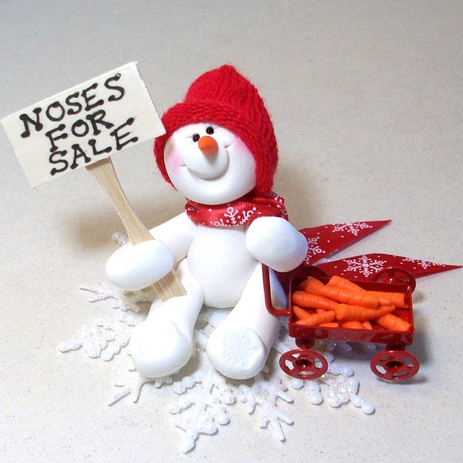 snowman ornament with noses for sale