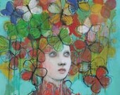 Postcard -The Butterfly Hat by Maria Pace-Wynters