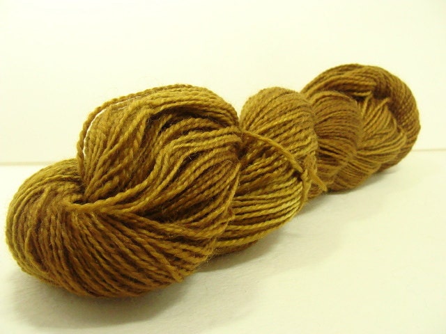 SALE Hand Dyed Mohair Merino Worsted Weight - Marmalade Semi Solid Knit with a Classic yarn
