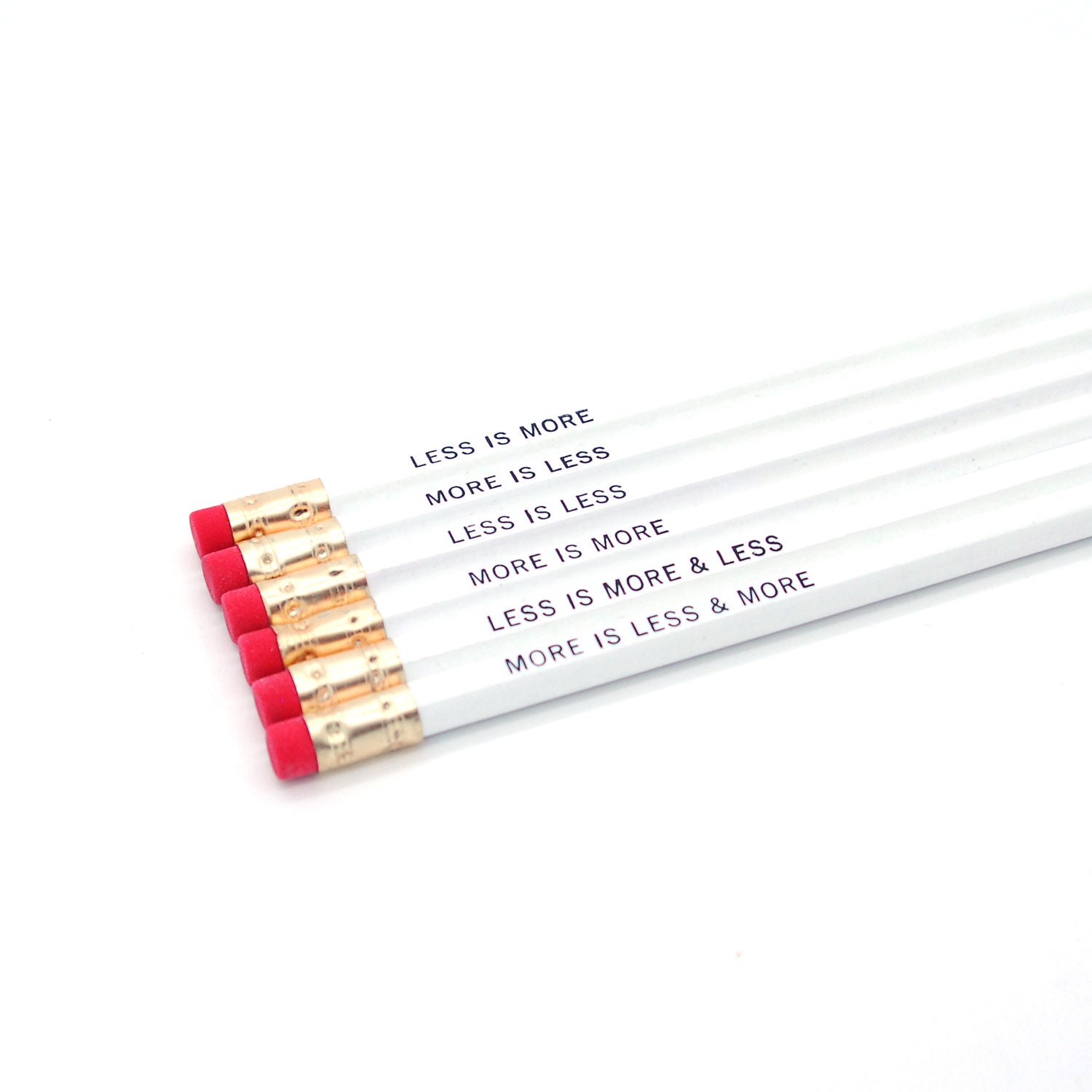 Less Is More Pencil Set