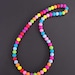 Rainbow Silicone bead necklace with bonus, FREE jelly bracelet