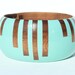 Mint Stripes Stained Wood Bangle- S-XL