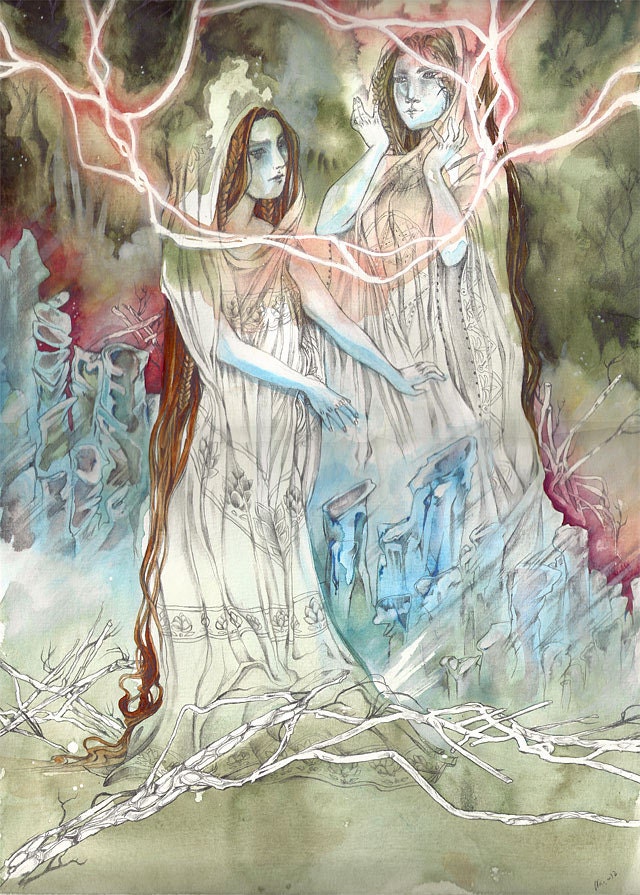Lemuria - Original Painting Faerie / Magical / Fantasy