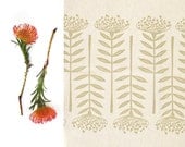 Table runner - Pincushions, in old gold