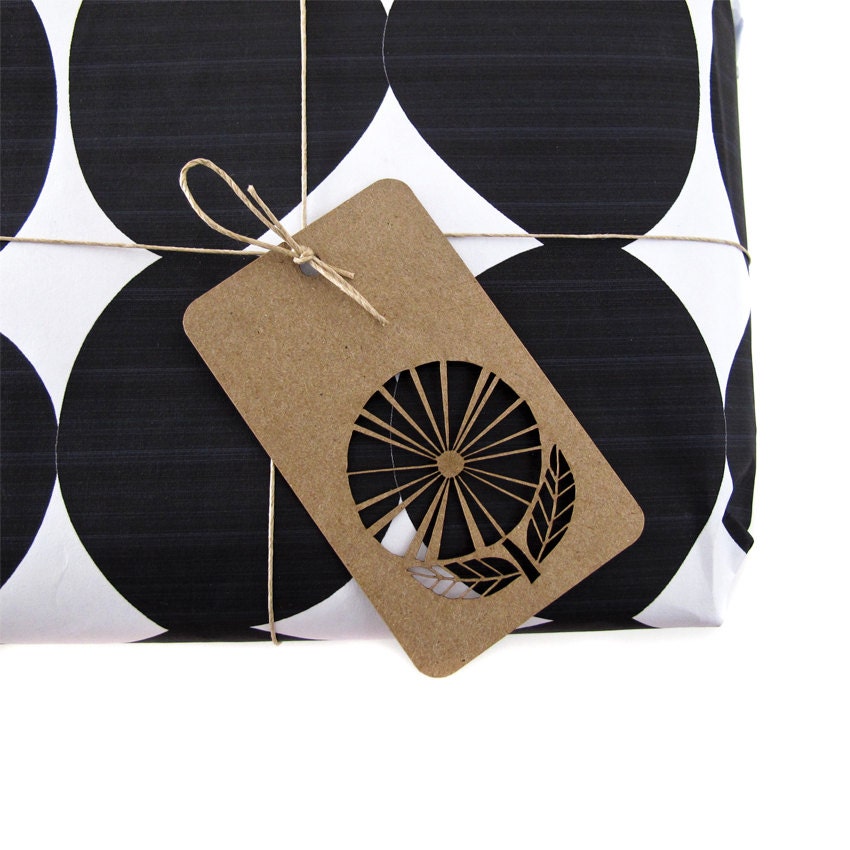 Gift tags - set of 10 Flowery tags