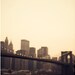 NYC photography, Brooklyn Bridge Photo, Mad Men, New York City, Lights, Night, Sepia Print - Urban Dreams