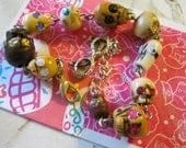 Glitter Skull Eyes Strand Bracelet