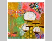float softly upward PRINT